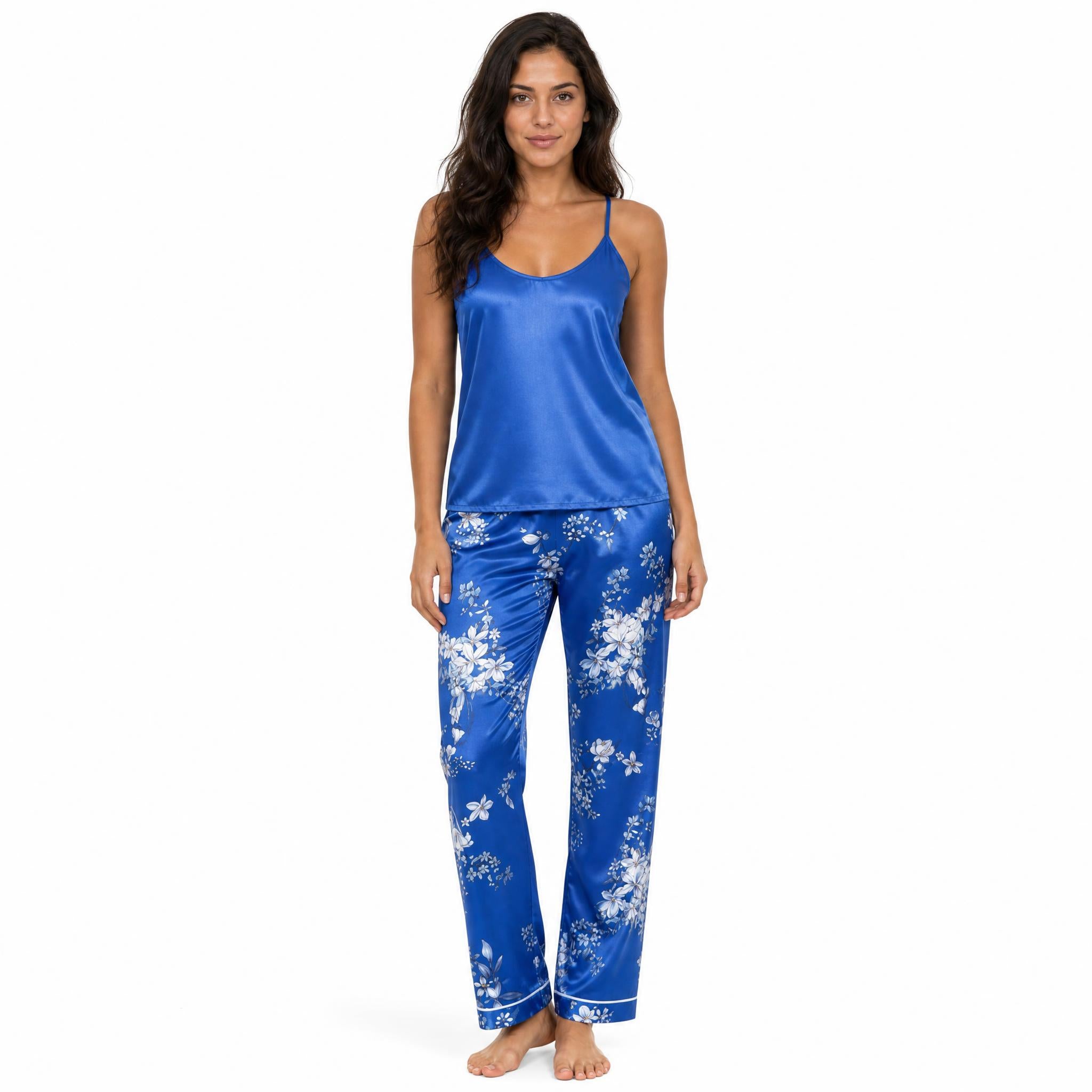 Satin Cami and Pants Pajama Set