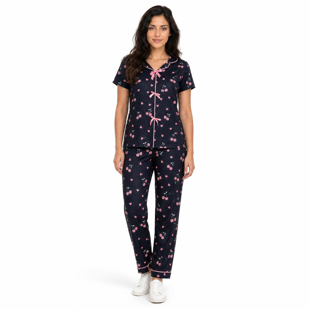 Short Sleeve Ribbed cotton PJ Set