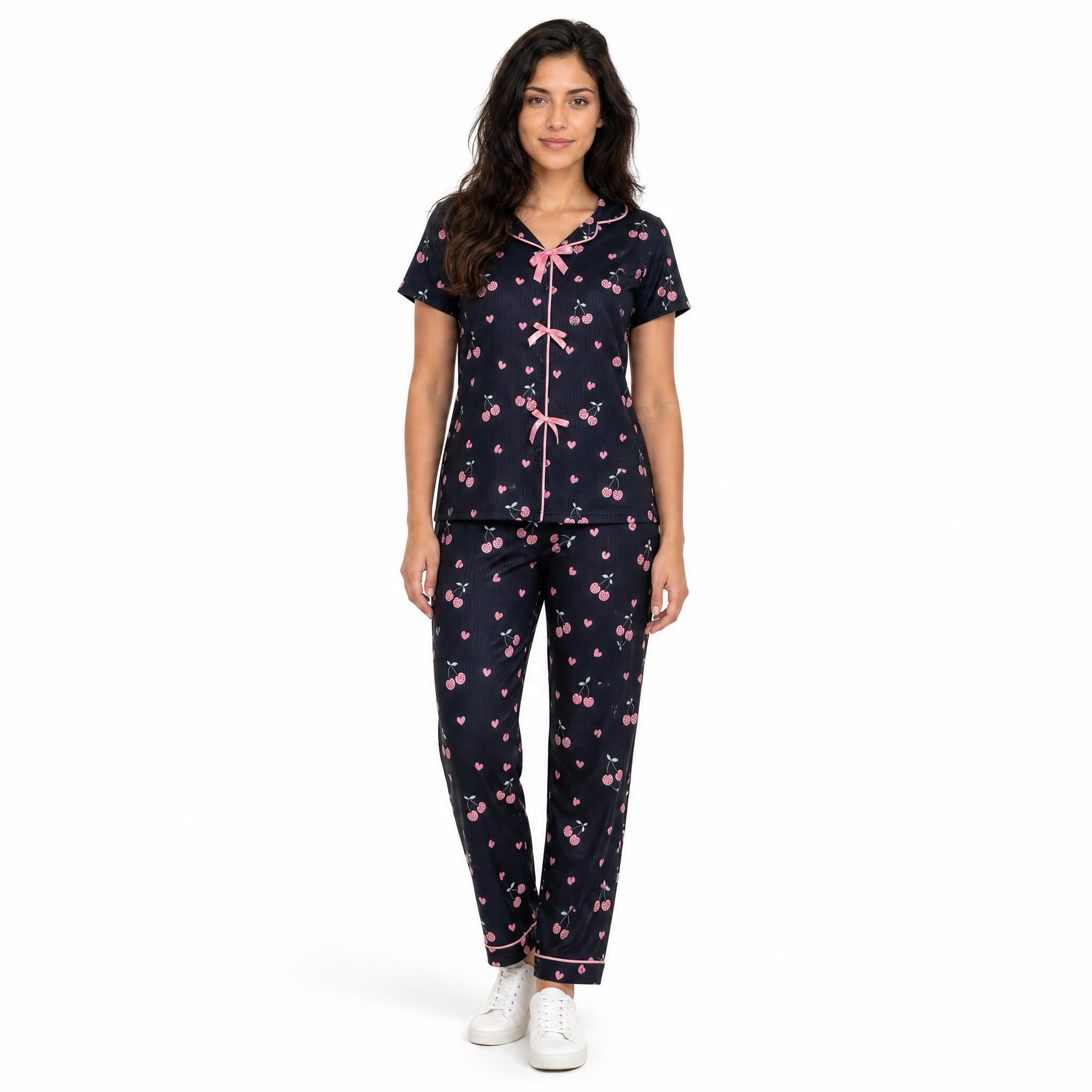 Short Sleeve Ribbed cotton PJ Set