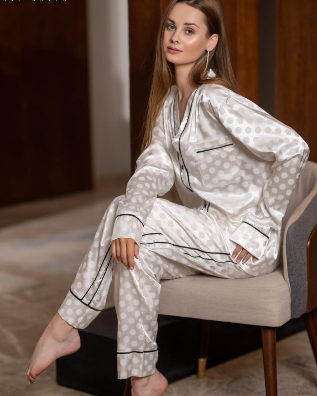 Polka Satin Set