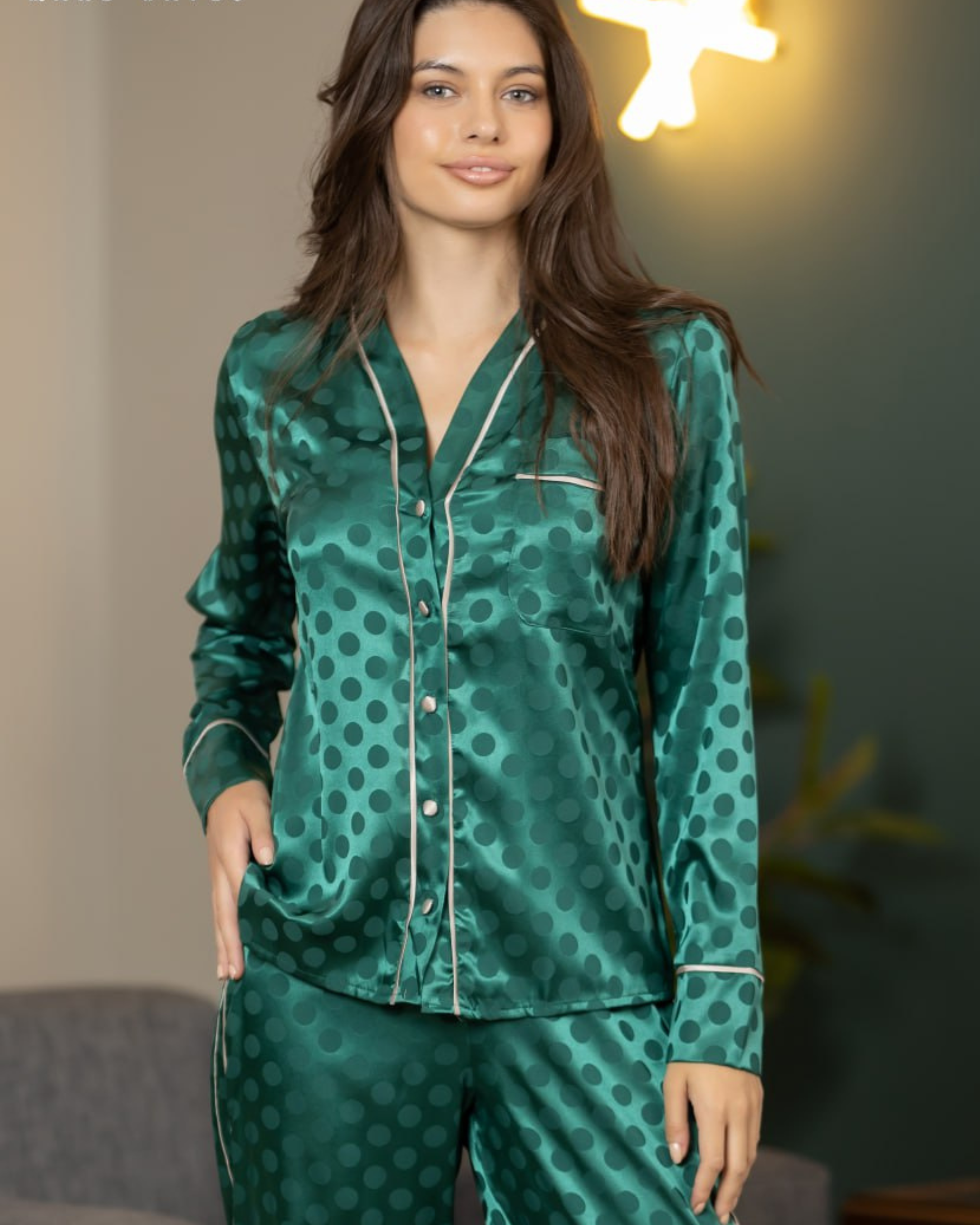 Polka Satin Set