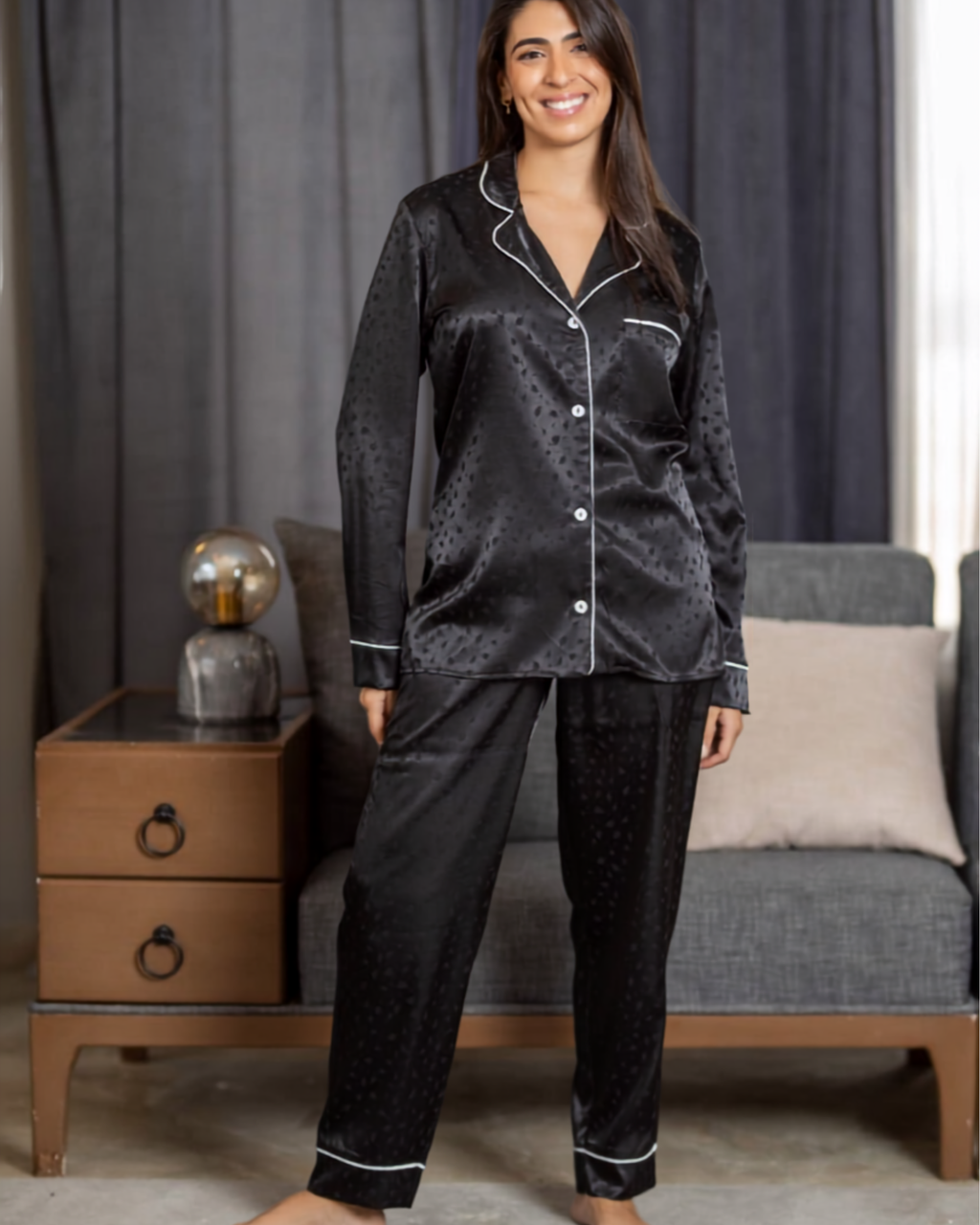Midnight Jacquard Lounge Suit