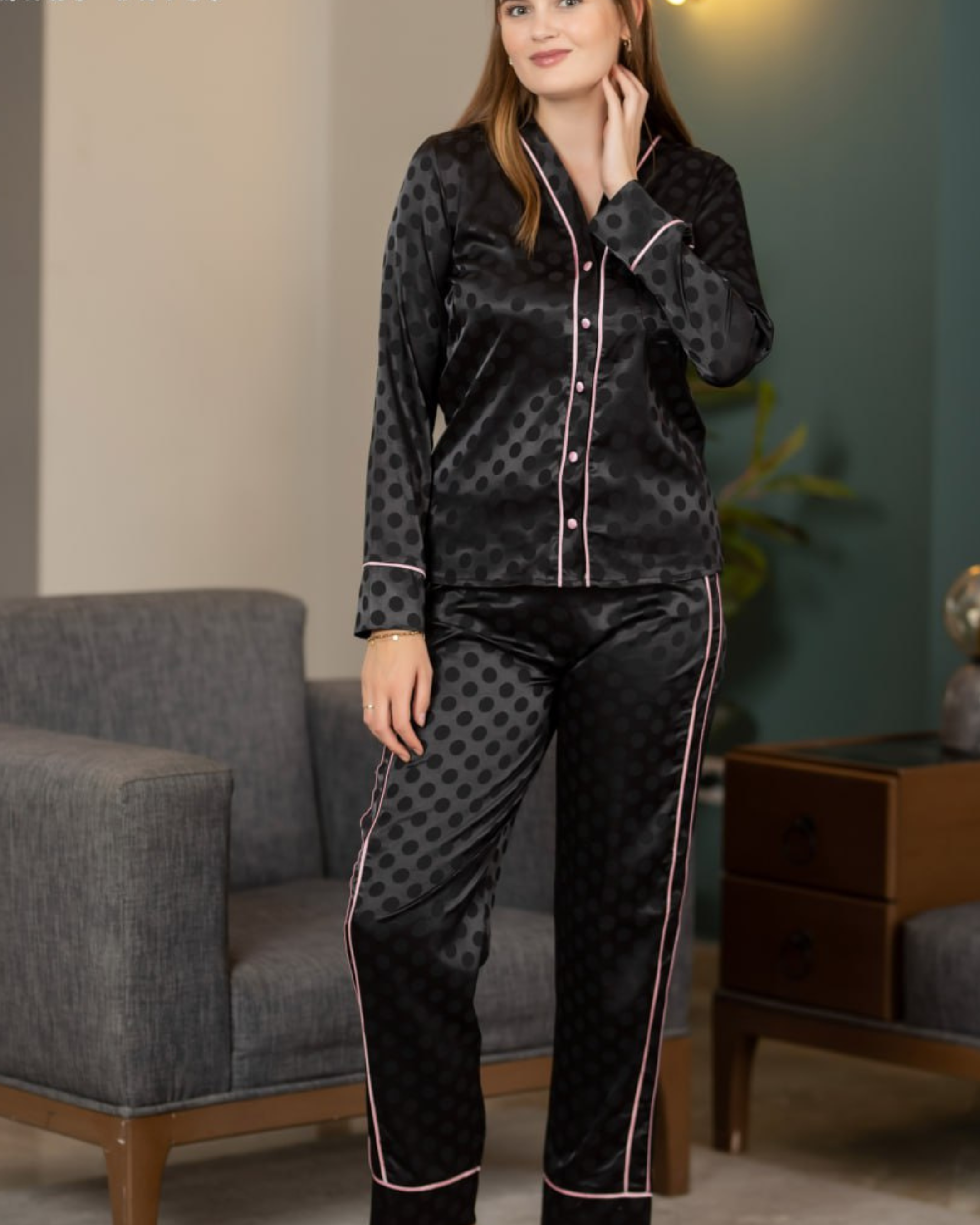 Polka Satin Set