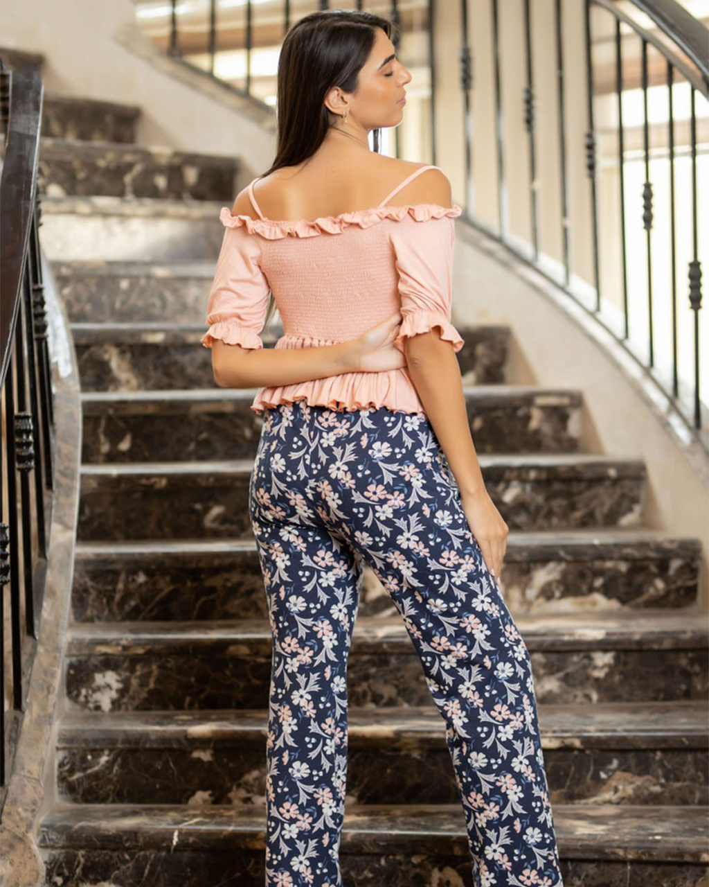 Short Sleeve Top Pajama Set