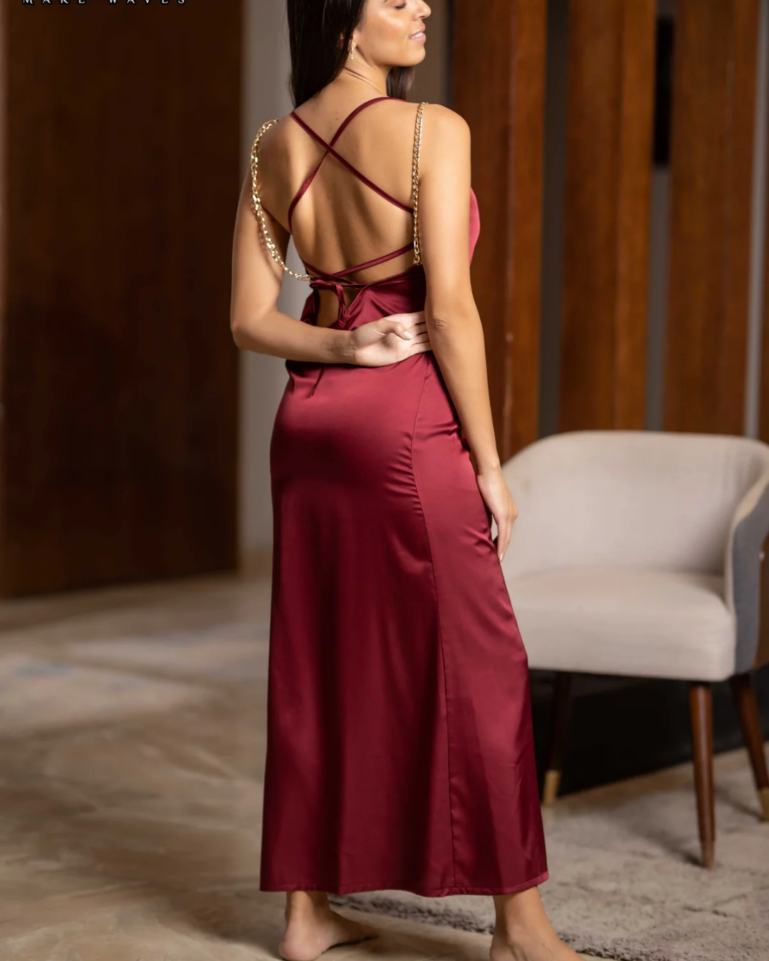 Luxe Slip Chain Dress