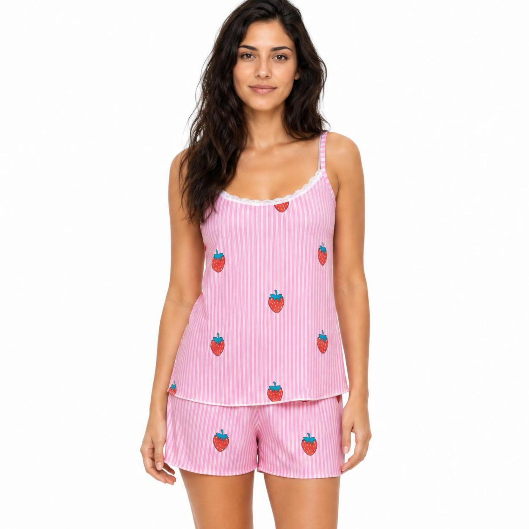 Ribbed Cotton Camisole & Shorts PJ Set